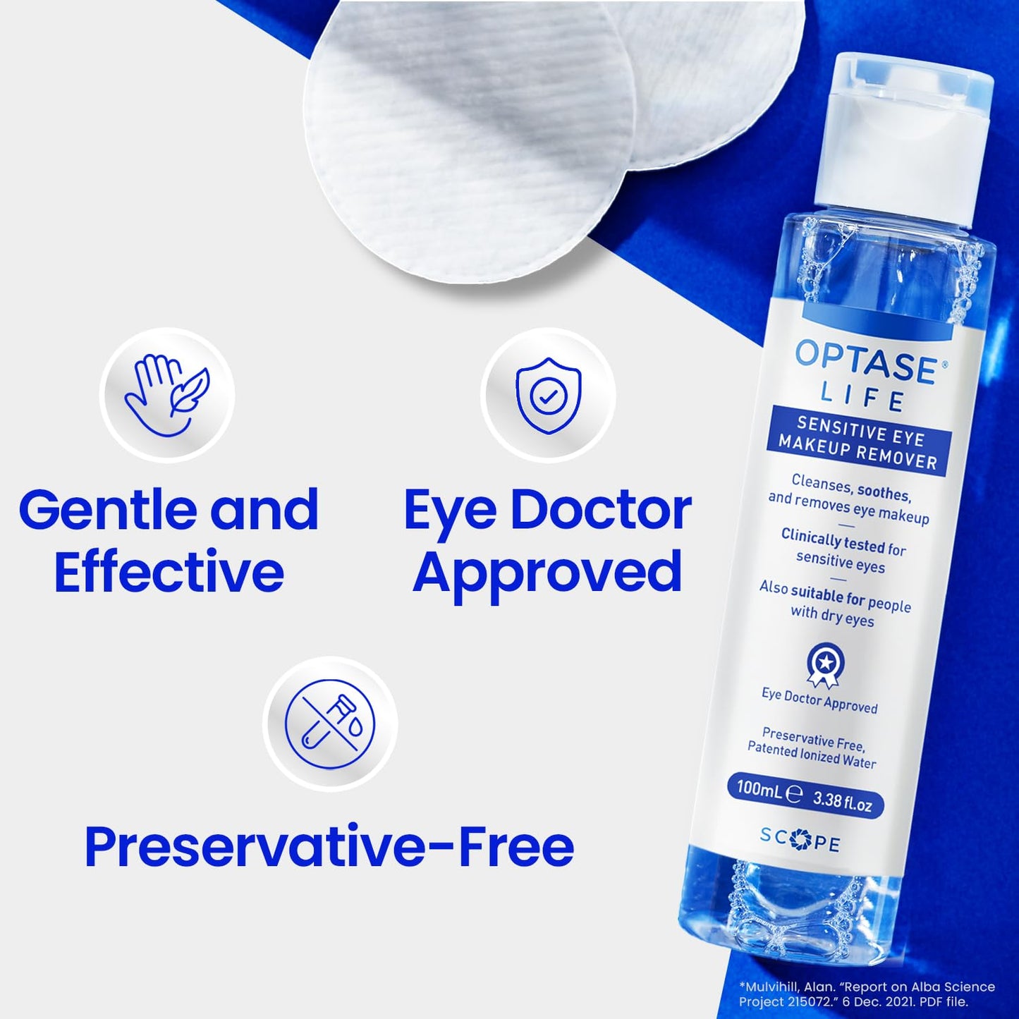 OPTASE® Life Sensitive Eye Makeup Remover, 100 ml Beauty and Personal Care Optase