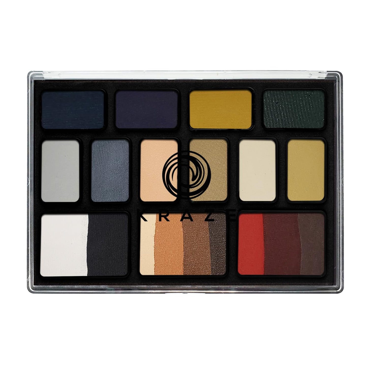 Kraze FX Ultimate Halloween Face Paint Palette, Split Cake Face Body Paint Set, Professional SFX Halloween Makeup Palette, Hypoallergenic Non Toxic