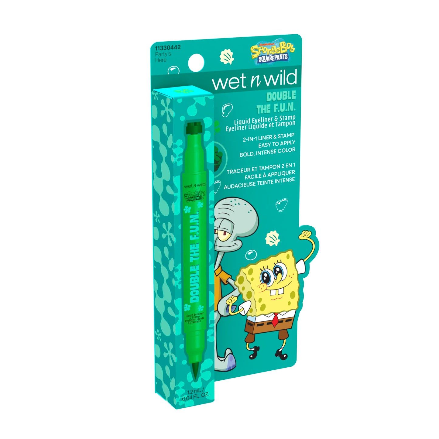 wet n wild Spongebob Double The F.U.N. Liquid Eyeliner & Stamp - Party's Here