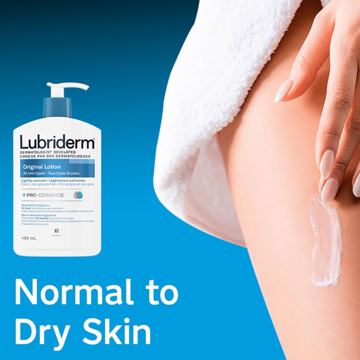 Lubriderm Daily Moisture Lotion, Lightly Scented 16 Fluid Ounces