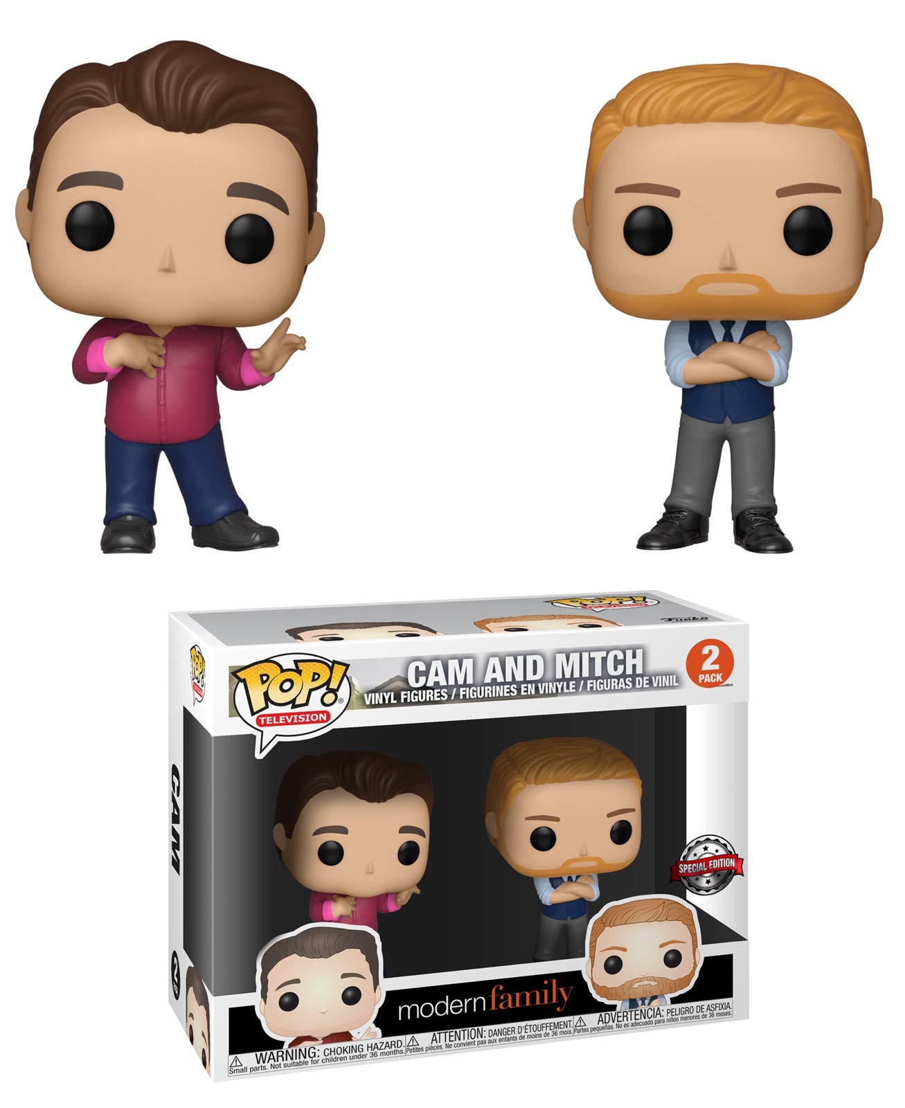 Pop! Modern Family Funko TV Cam & Mitch Vinyl Figure