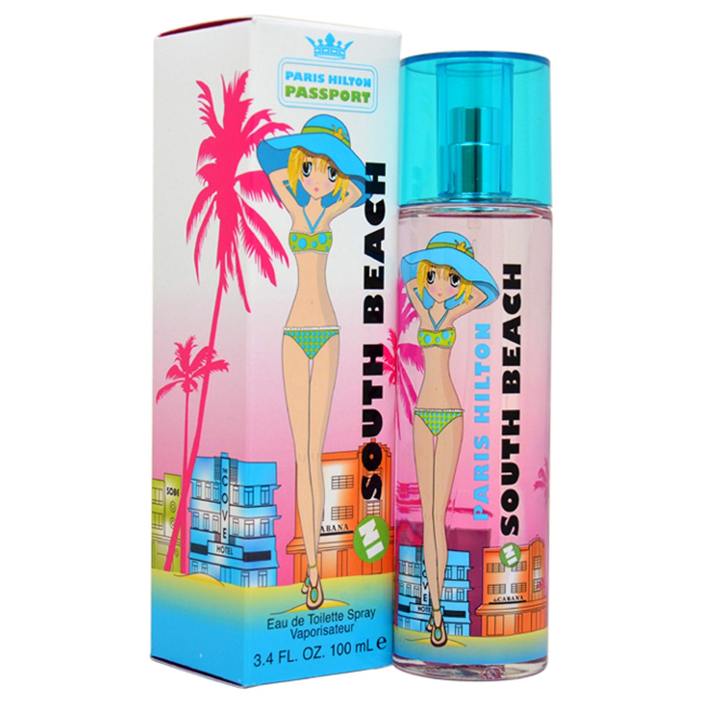 Paris Hilton Passport South Beach 3.4 Oz Eau De Toilette Spray | Fragrance For Women