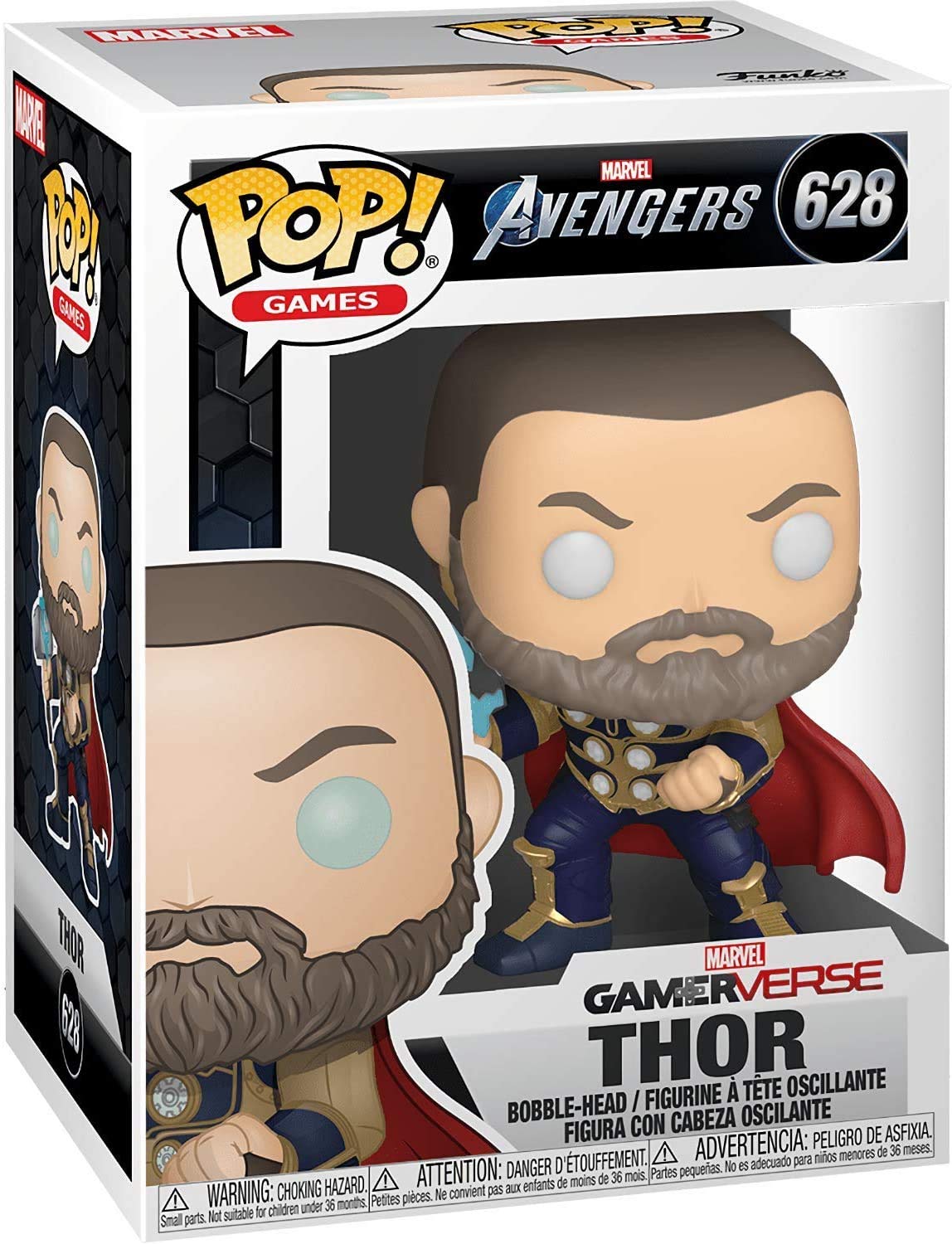 Thor with Hammer #628 Pop Games: Avengers Gamerverse Vinyl Figure (Bundled with EcoTEK Plastic Protector to Protect Display Box)