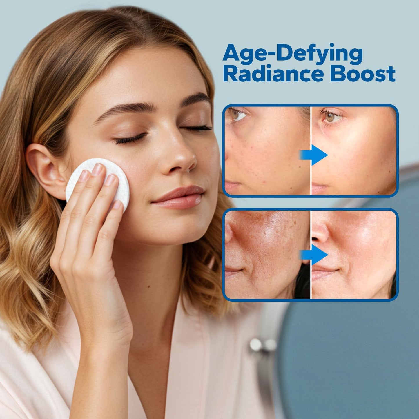 SilkyShark Glycolic Acid 20% Resurfacing Pads (60 Count), 20% Ultra Pure Glycolic Acid + 2% Salicylic Acid, Exfoliating Peel Pads for Face & Body