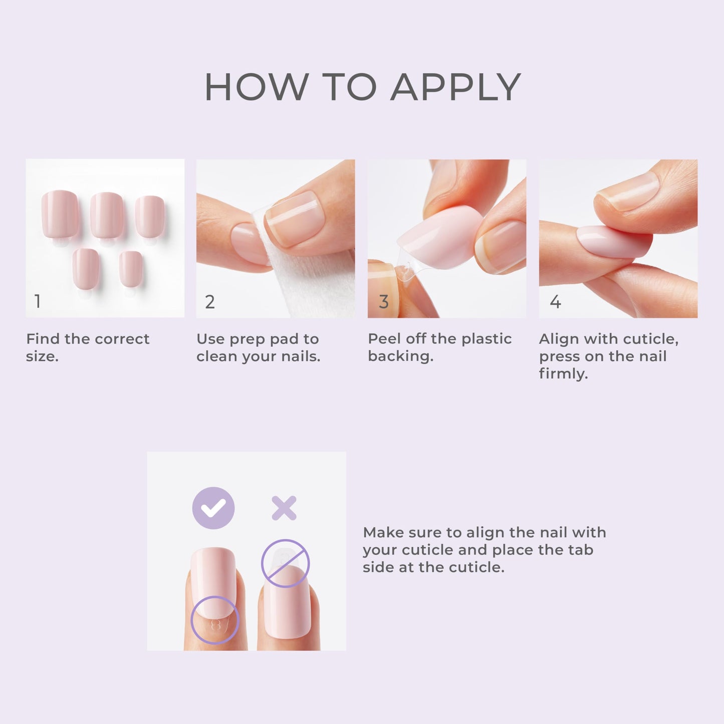 Kiss Impress Color Press-On Nails, Nail Kit, PureFit Technology, Short Length, “Picture Purplect”, Polish-Free Solid Color Manicure, Includes Prep Beauty & Personal Care imPRESS