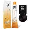 GK HAIR Global Keratin Professional Hair Color Cream Tube (3.4 Fl Oz/100ml) Nourishing & Cleansing Colors for Styling High Performance Long Lasting