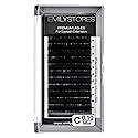 EMILYSTORES Eyelash Extensions 0.10mm Thickness C Curl Length 8-14mm Mixed Sizes Individual Volume Natural-Looking eyelashes Single Size For Lash