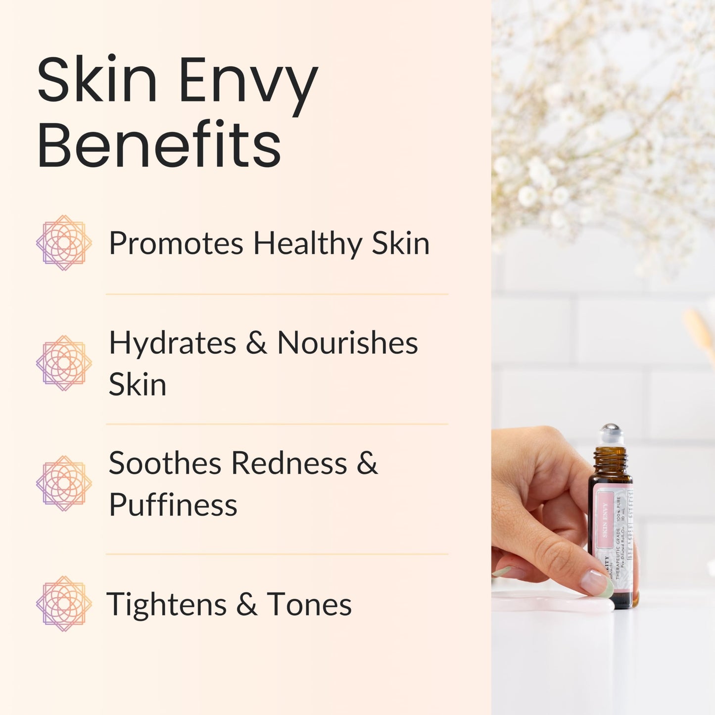 Vitality Extracts Skin Envy - Face Moisturizer Serum, Coconut Oil, Collagen, Vitamin E, Vegan, Frankincense Essential Care, Sandalwood Soothing