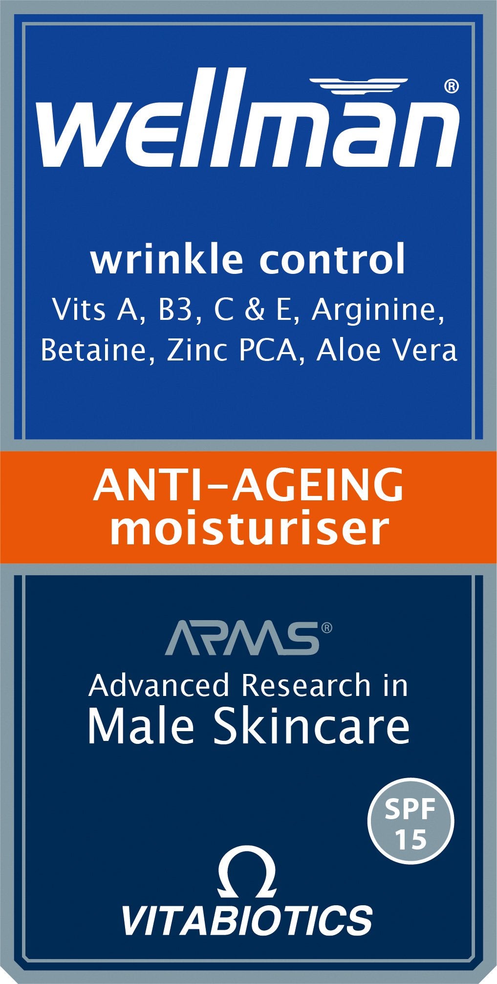 Wellman by Vitabiotics Anti-Ageing Moisturiser 50ml Beauty and Personal Care Wellman