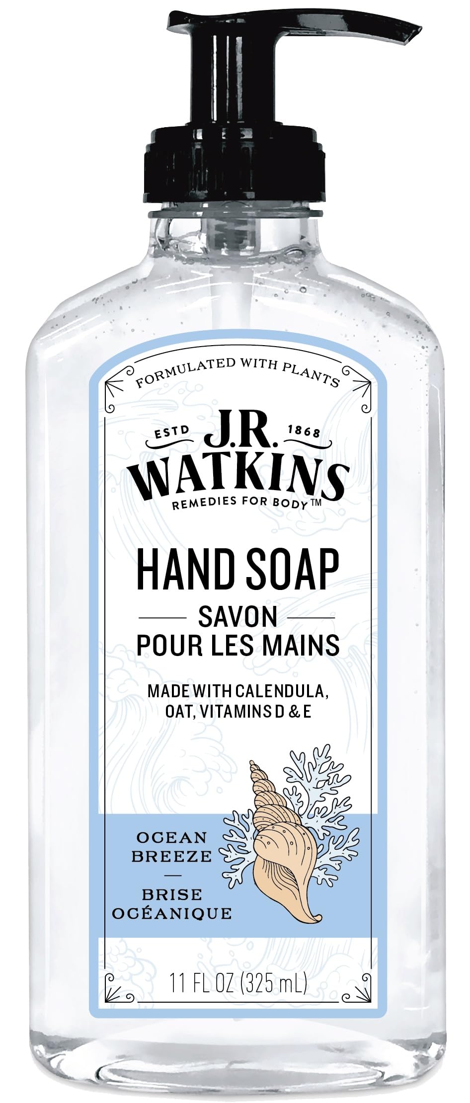 J.R. Watkins Hand Soap Ocean Breeze 11 Ounce
