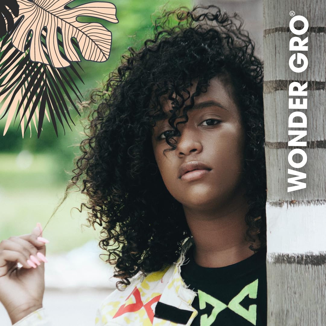 Wonder Gro Jamaican Black Castor Oil Edge Gel for Extreme Hold, 2.4 oz - Soften & Control Hair