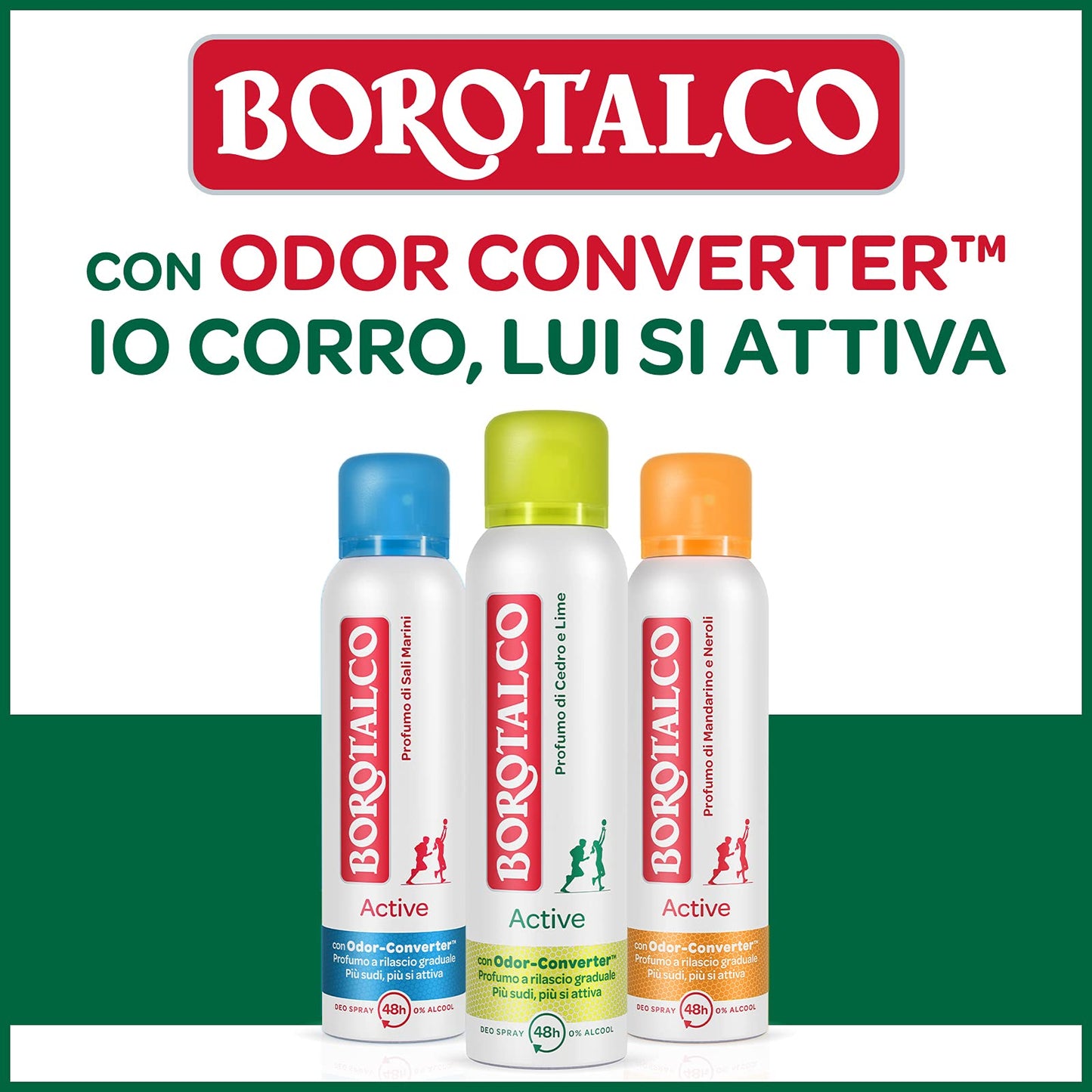 Borotalco: Deo Roll On"active cedar and lime" 50 ml (1.69 fl.oz)