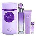 Perry Ellis 360° Purple Gift Set - Perfume Gift Sets for Women, EDT, Luxury Women's Self Care Kit with Mini Fragrance for Travel - 3.4 fl oz Eau De