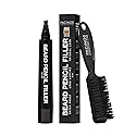 Pacinos Beard Pencil Filler - Water Proof, Long Lasting Coverage & Natural Finish - Beard, Moustache & Eyebrows - Micro-Fork Tip for Seamless