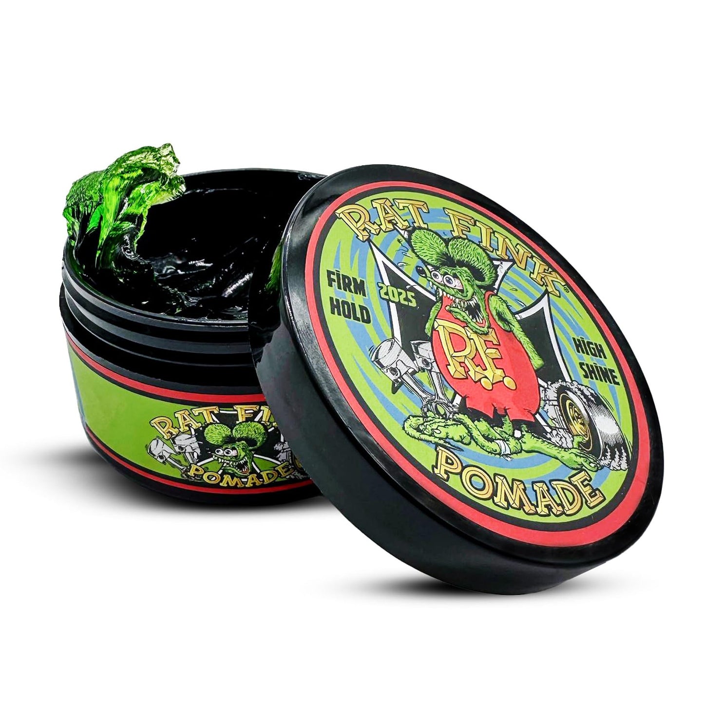 Rat Fink Pomade | Water Based | Strong Hold | High Shine | Enriched with Castor Oil and Coconut Oil | Summer Sea Breeze Scent, 4 oz.
