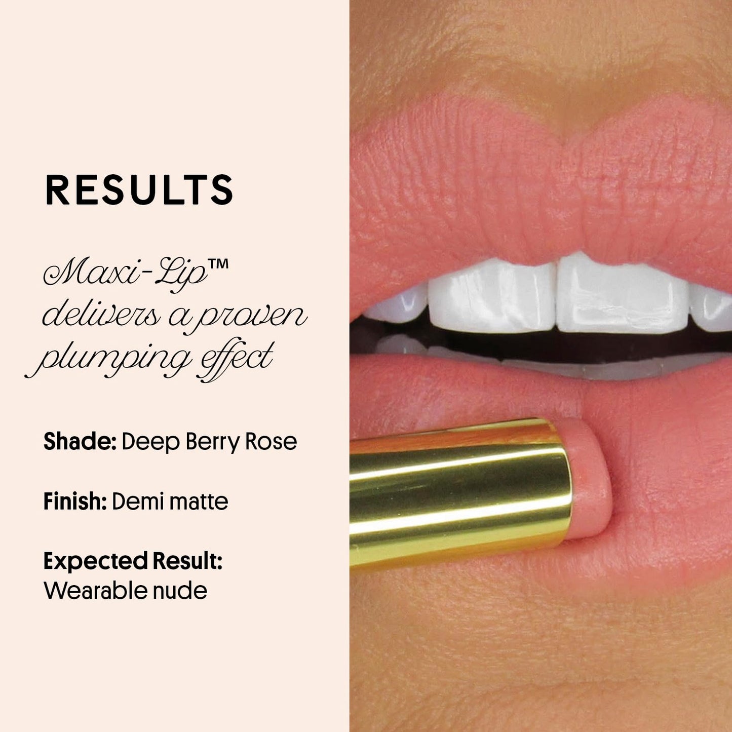 Winky Lux Skinny Plump Demi Matte Lipstick - Deep Berry Rose Lip, Natural Plump Lipstick, Weightless Long Lasting Soft Matte Lip Crayon, Infused with
