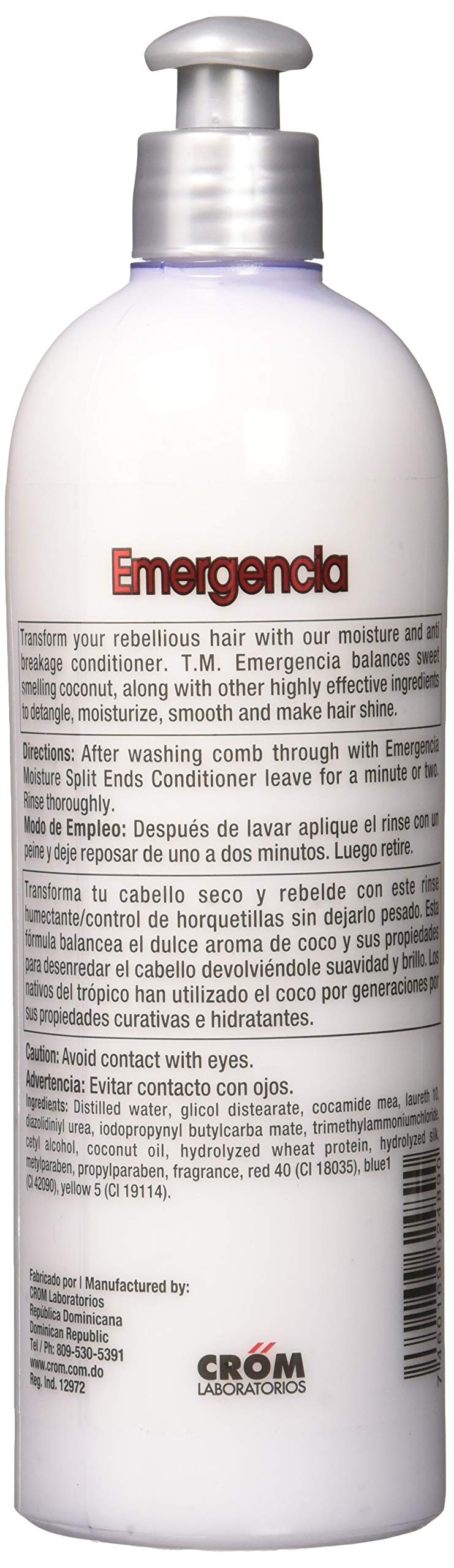 EMERGENCIA Toque Magico Intensive Moisture Split Ends Conditioner, Coconut, 16 Oz, 16 Ounces