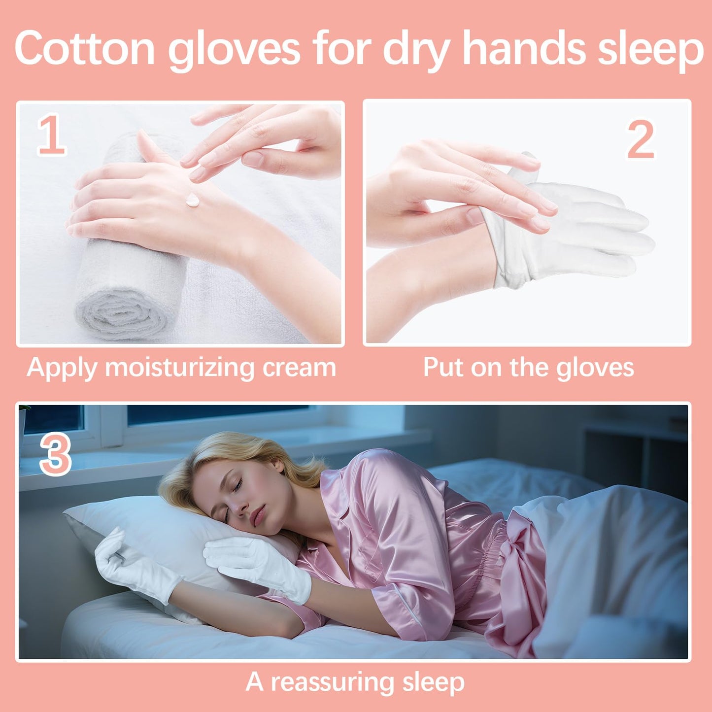 36 Pcs White Cotton Gloves for Dry Hands Sleeping, Men&Women Soft Sleep Gloves for Eczema and Moisturizing Overnight, Stretchable SPA Glove Costume Beauty and Personal Care lipetol