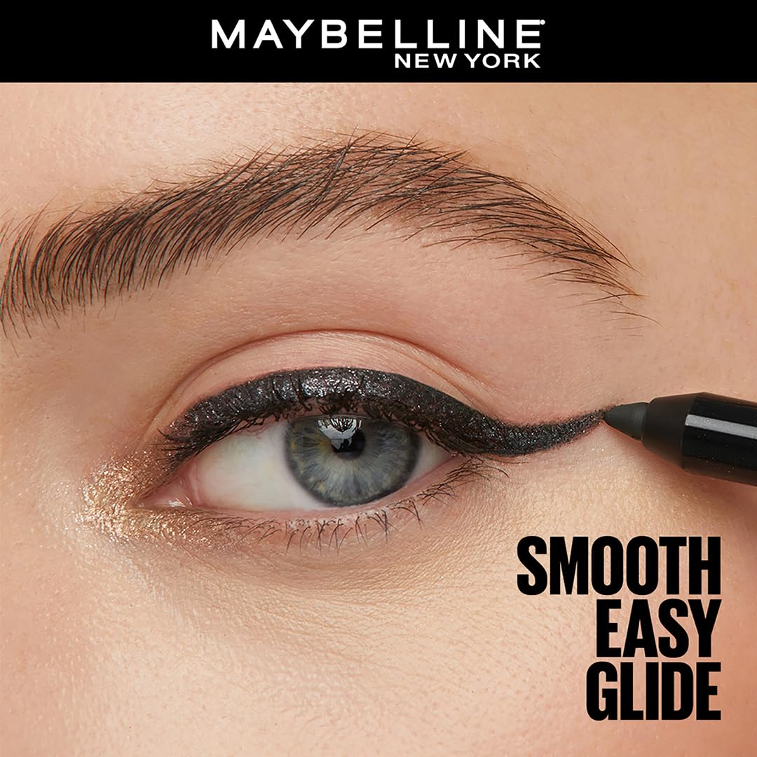 MAYBELLINE New York Tattoo Studio Long-Lasting Sharpenable Eyeliner Makeup Pencil, Glide on Smooth Gel Pigment, 36 Hour Wear, Waterproof Bronze Glitz