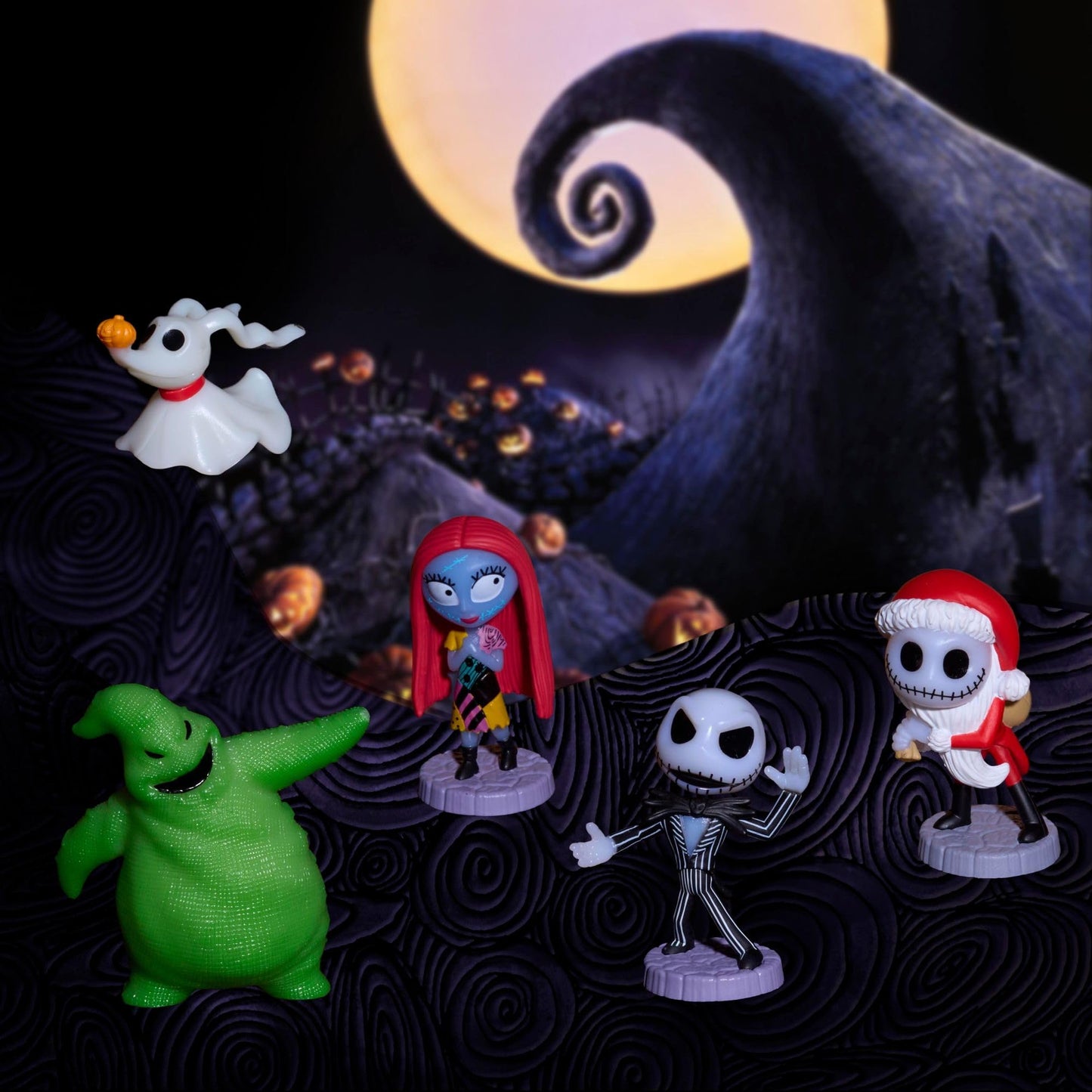 Just Play Disney Tim Burton's The Nightmare Before Christmas Collectible Figure Set, Kids Toys for Ages 3 Up