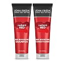 John Frieda Radiant Red Shampoo & Conditioner Bundle, Enhancing Shampoo & Conditioner, Helps Enhance Shades, with Pomegranate and Vitamin E