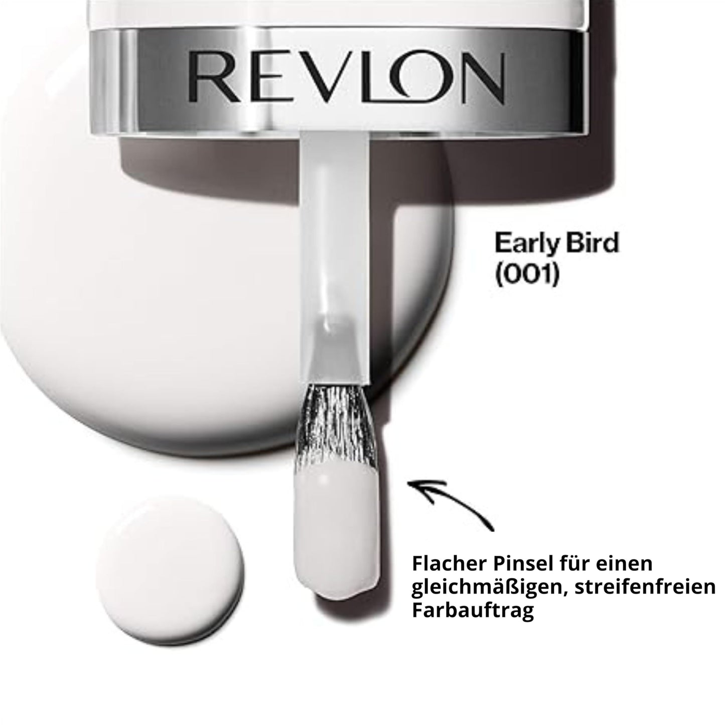 REVLON Ultra HD Snap Nail Color, Natural Rich Glossy Polish, 100% Vegan Formula, No Base or Top Coat Needed, 001 Early Bird, 0.27 fl oz