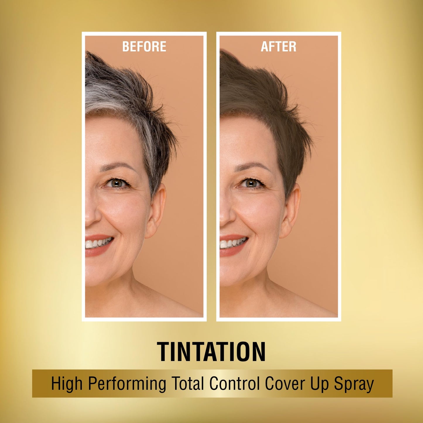 Red by Kiss Tintation Temporary Hair Color Spray, Instant Gray Root Touch Up Coverage, Water-Resistant & Smudge-Proof, Easy Wash Out, Barber