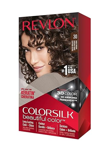 Revlon ColorSilk Hair Color, 30 Dark Brown 1 ea (Pack of 2)