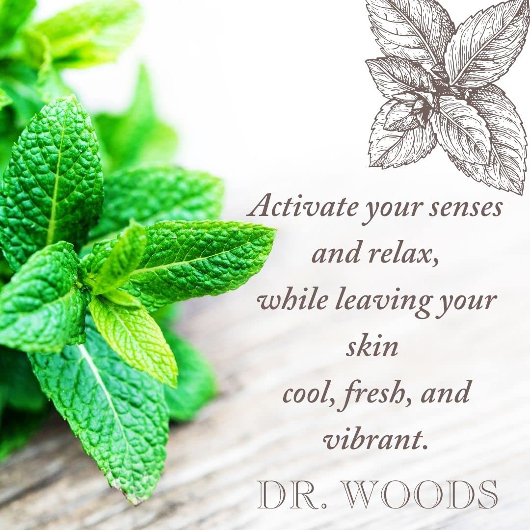 Dr. Woods Peppermint Liquid Castile Soap- Castile Soap with Pure Peppermint Oil, Body Wash for Men and Women, Contains Olive Oil, Natural Cleaner
