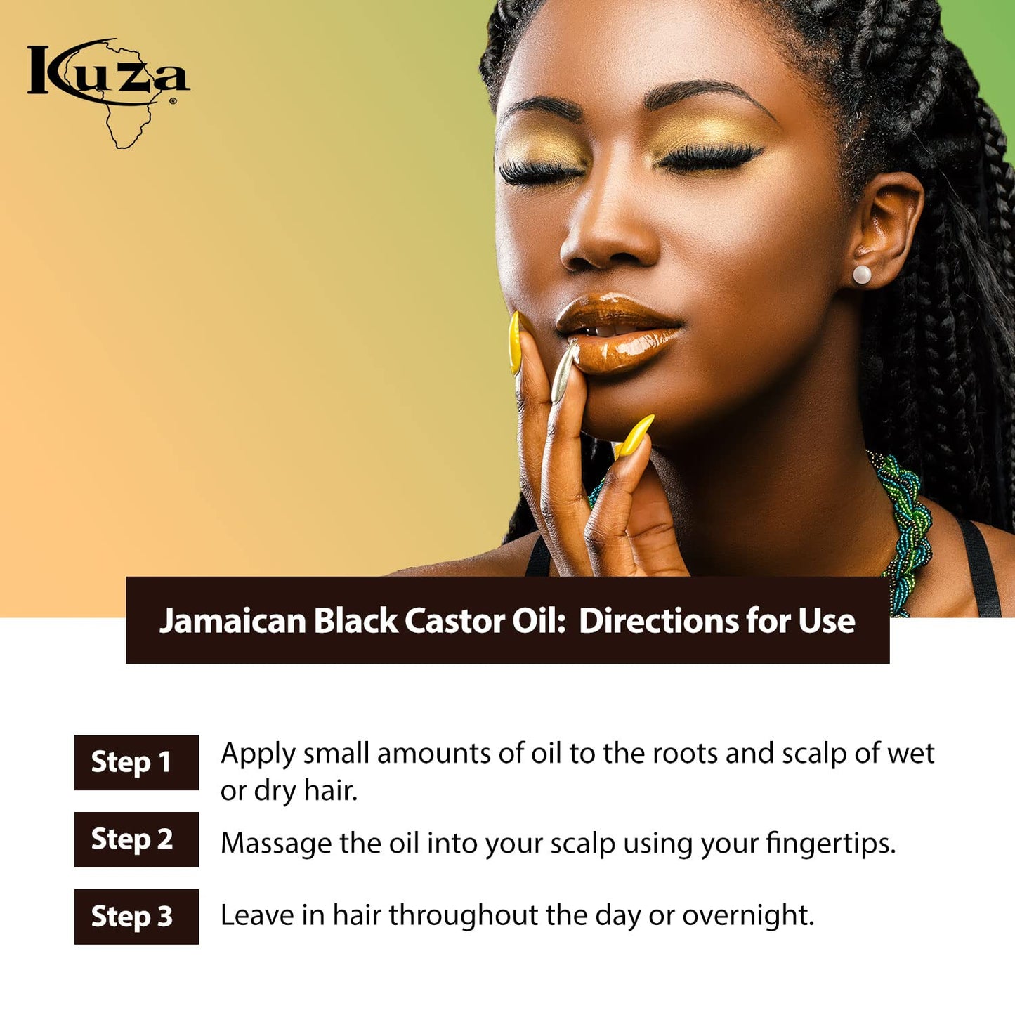 Kuza Jamaican Black Castor Oil Skin & Hair Treatment - Original, 4 fl oz