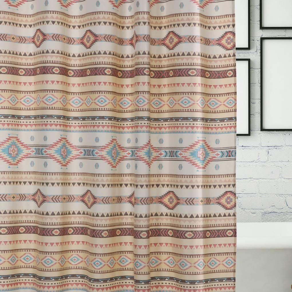 Greenland Home Fashions Fabric Sensations Shower Curtain, Stylish Bathroom Decor, Machine Washable, 72 inches x 72 inches, Phoenix