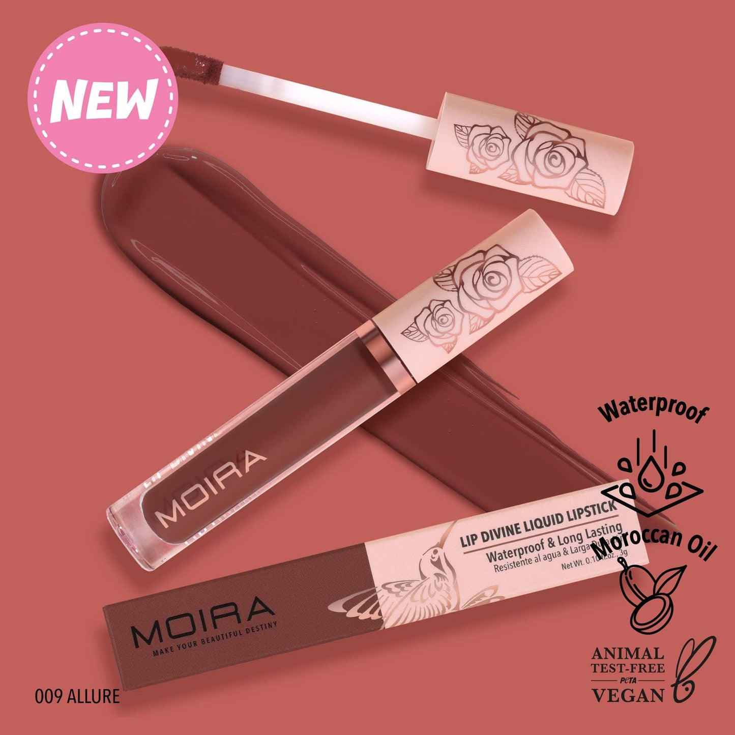 Moira Lip Divine Liquid Lipstick (009, Allure)