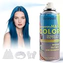 Blue Hair Spray, Seaboll Temporary Hair Color Spray for Kids Women Men-4.06 oz- Safe Non Sticky Washable One Day Hair Dye Spray,Disposable Accessories