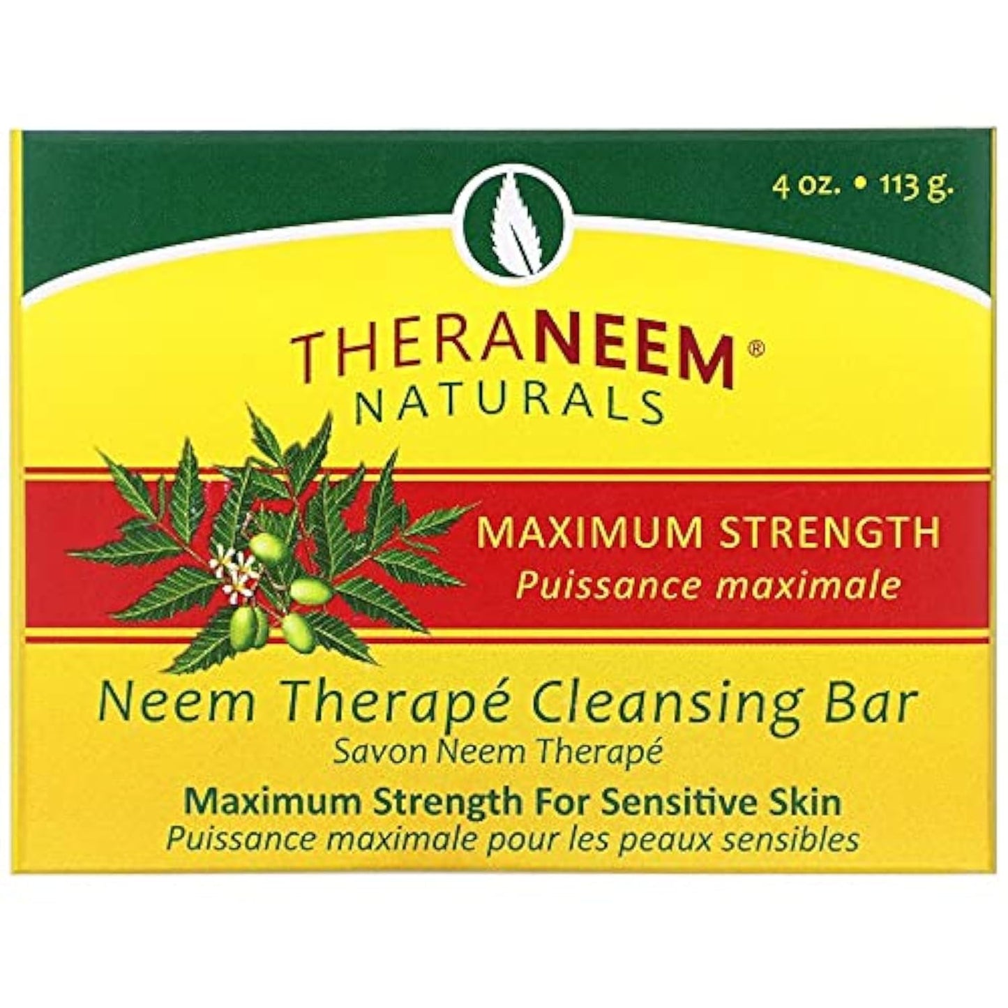 Maximum Strength Neem Oil Soap Organix South 4 oz Bar Soap