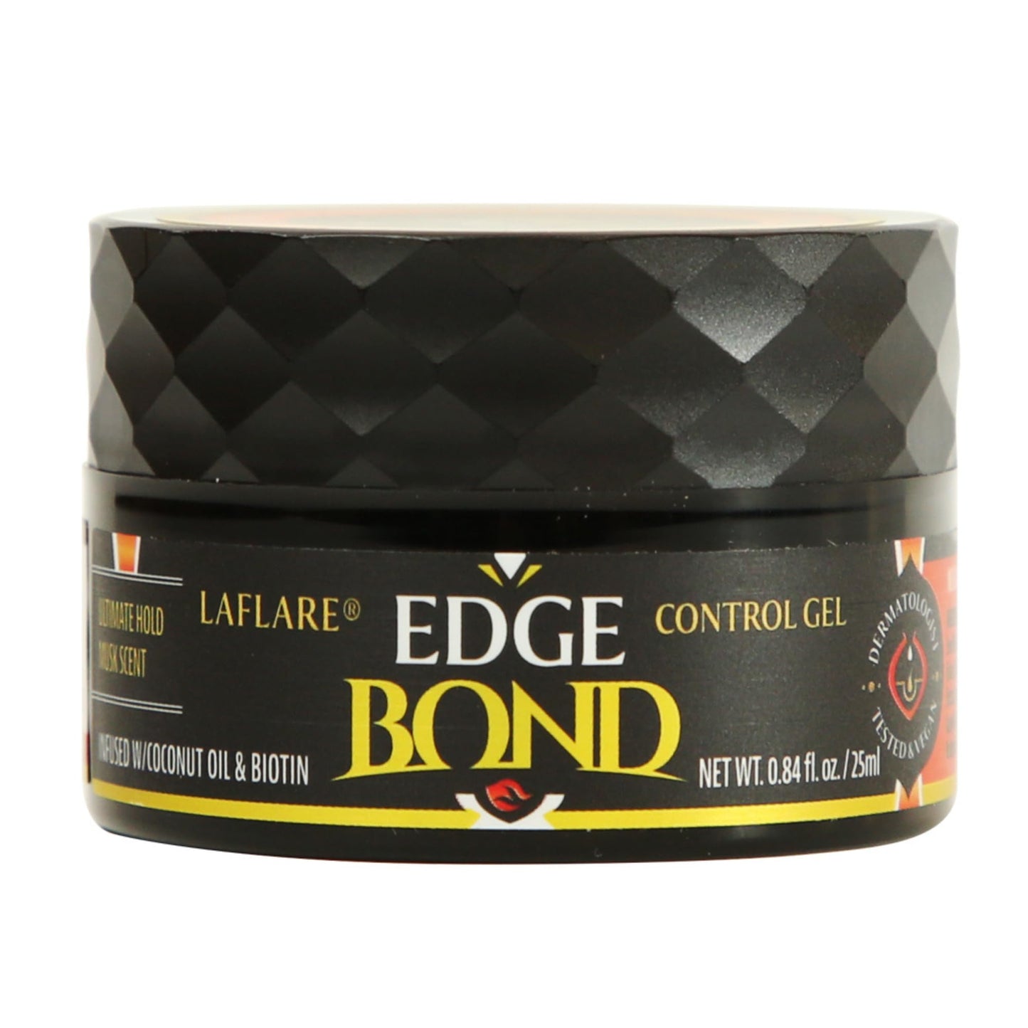 Laflare Edge Control for Black Hair, Natural Hair and Curly Hair. Eco Styling Gel Travel Size 25ml, Edge Wax for Man & Woman (Musk)