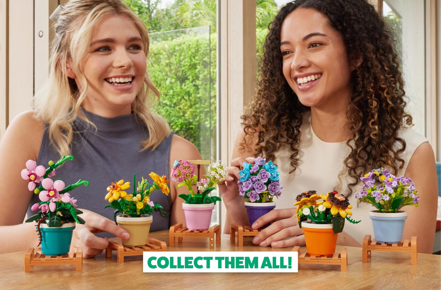 MAX Premium Garden Pot Plants Building Bricks Collection (up to 233 Pieces, 6 to Collect). (Campanula, 1 Capsule)