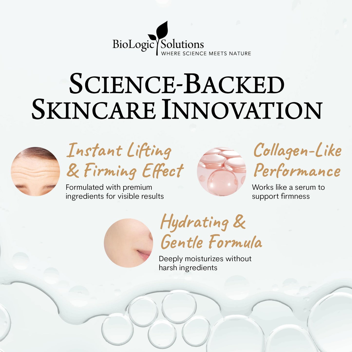 Biologic MaxiLift Instant Face Lift Serum - Skin Tightening Face Serum for Women Eyes, Firms and Smooths Sagging Skin, Fine Lines & Wrinkles - 0.5 Fl