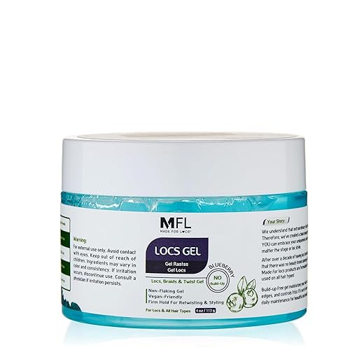 Made For Locs Retwisting Firm Hold Styling Pomade | Gel | 4 oz (Blueberry)