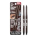 Revlon ColorStay Pencil Waterproof Eyeliner, Smudge-Proof, Eye Makeup with Built-In Sharpener, Stocking Stuffer for Women, 202 Black Brown, 2 pack