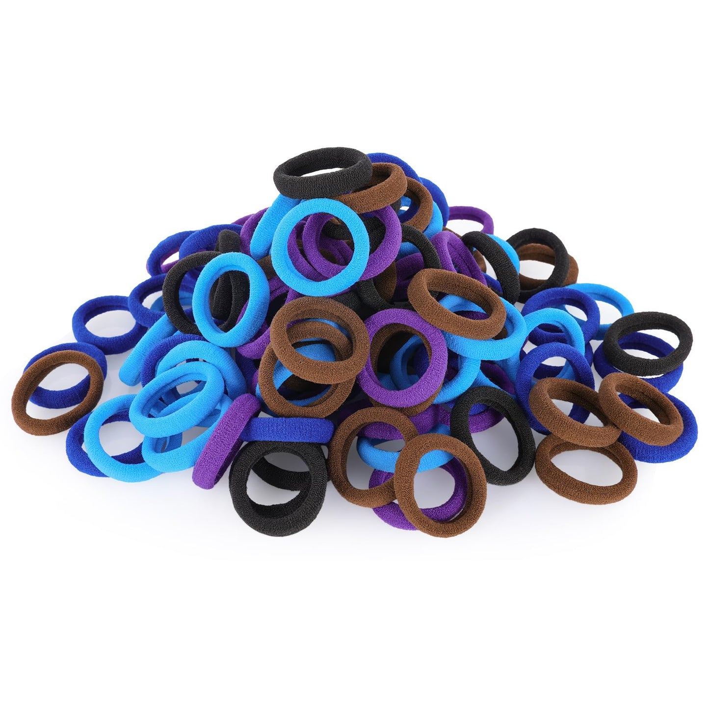 QRTVI 120 Pcs Baby Hair Ties, Cotton Toddler Hair Ties for Girls and Kids, Multicolor Small Seamless Hair Bands Elastic Ponytail Holders(Dark) Beauty and Personal Care QRTVI