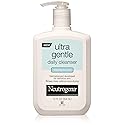 Neutrogena Ultra Gentle Daily Facial Cleanser for Sensitive Skin, Oil-Free, Soap-Free, Hypoallergenic & Non-Comedogenic Foaming Face Wash, 12 fl. oz