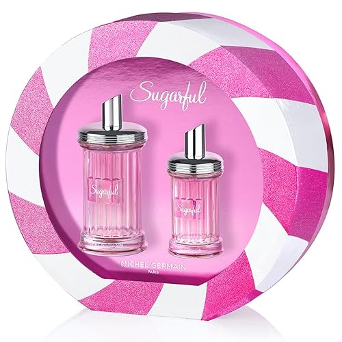 Michel Germain Sugarful Eau de Parfum, Notes of Wild Strawberry, Pink Peony, Pink Cotton Candy, Vanilla, 2-Piece Gift Set