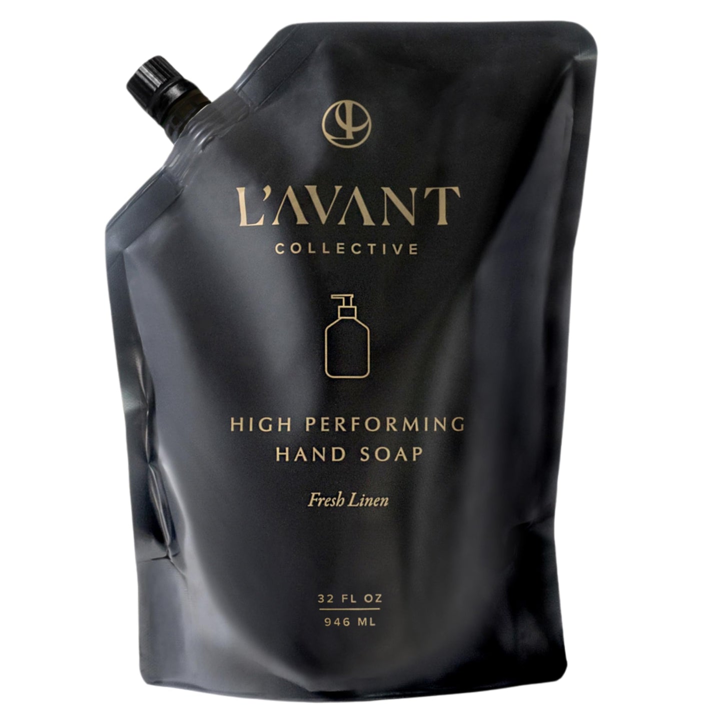 L'AVANT Collective Natural Luxury Hand Soap Refill | Plant-Based, Non-Toxic & Moisturizing, Refill for Glass Bottle, 32 Fl Oz | Fresh Linen