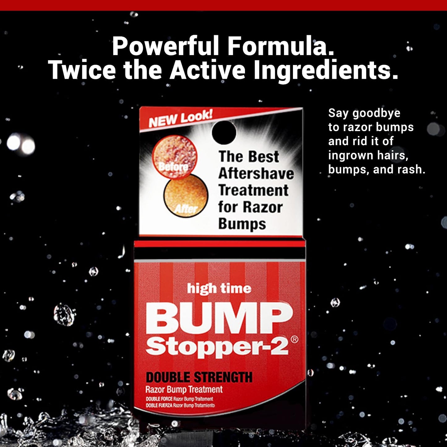 Bump Stopper 2 Double Strength Razor Bump Treatment | Formulated to Relieve Razor Burn | Eliminates Ingrown Hairs | Aftershave for Men - 0.5 OZ (9