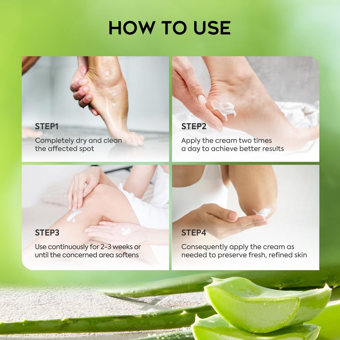 Vebuni Urea Cream 42% Foot Cream Salicylic Acid 4 Oz, Upgraded Callus Remover For Feet, Knees& Elbows, Intensive Moisturizes & Softens Skin