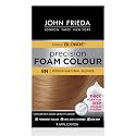 John Frieda Precision Foam Colour, Medium Natural Blonde 8N, Full-Coverage Hair Color Kit, Anti-Fade Gray Coverage, Deep Color Saturation Hair Dye, 1