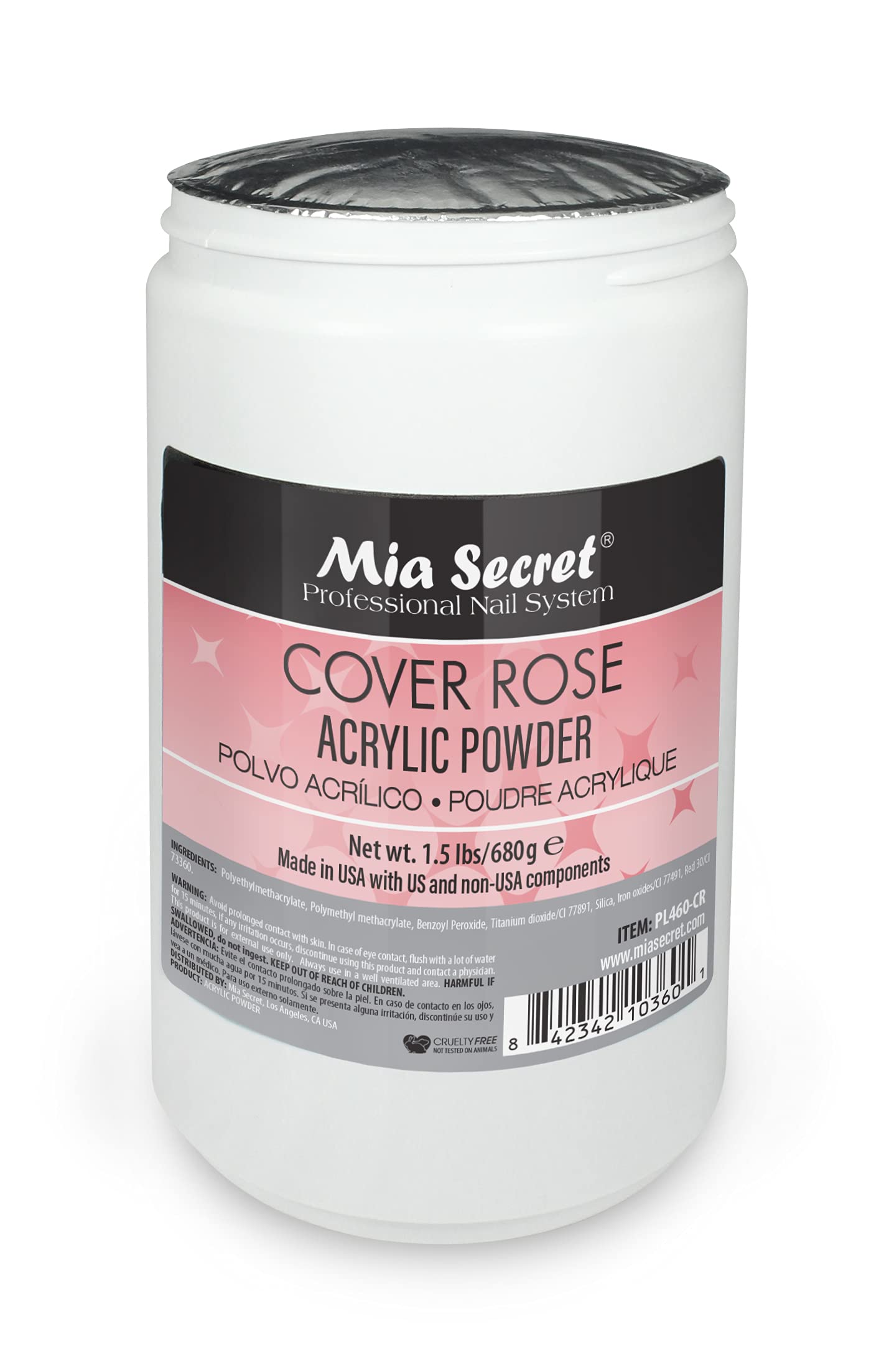 Mia Secret Professional Nail System Cover Rose Acrylic Powder 1.5 lbs Beauty & Personal Care Mia Secret