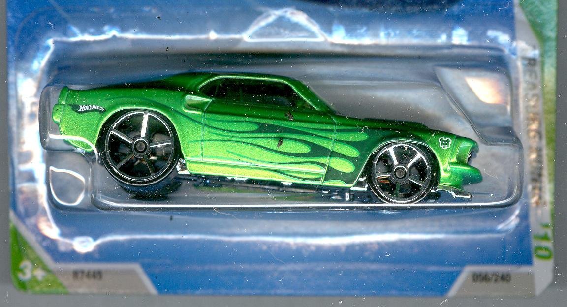 HOT WHEELS 2010 TREASURE HUNT 12/12 GREEN '69 FORD MUSTANG