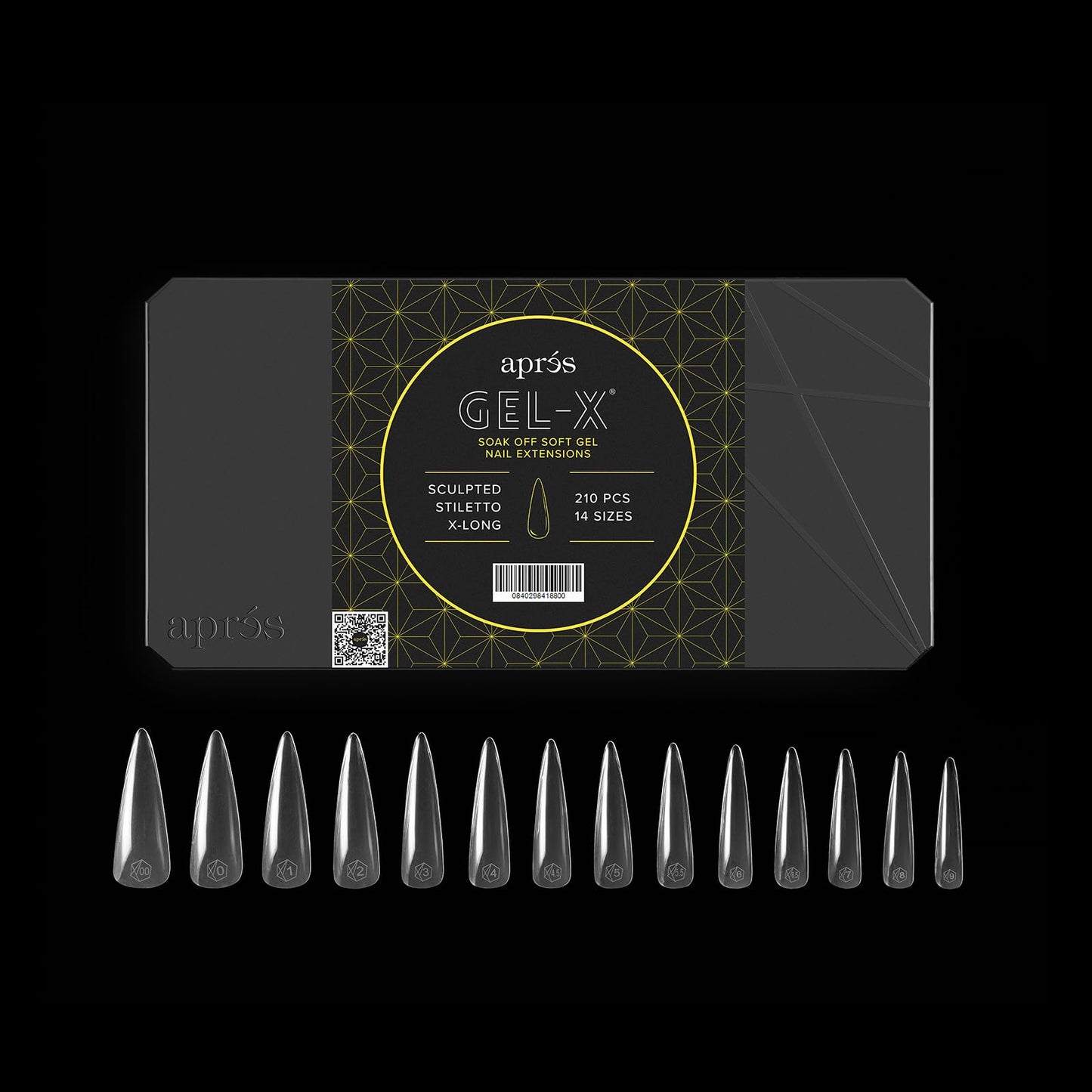 Apres Gel-X® Stiletto Box of Nail Tips | 280 Gel-X Tips, Soft Tips, 14 Sizes 00-9 | Half-sizes Included (Sculpted Stiletto Extra Long, 280 Count) Beauty & Personal Care APRÉS