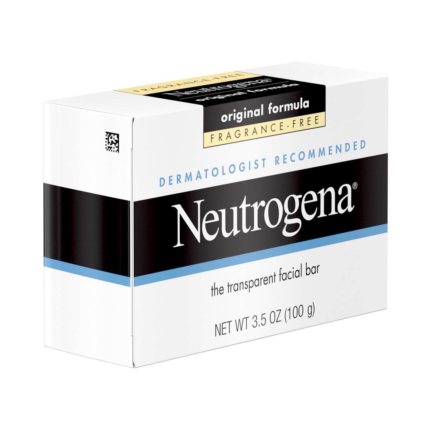 Neutrogena The Transparent Facial Bar Original Formula, Fragrance Free 3.50 oz (Pack of 5)